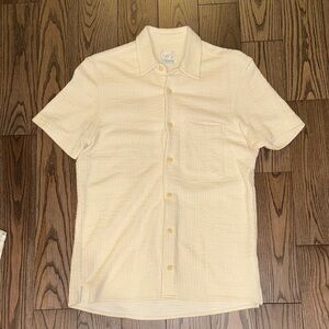 Men's Cream Short Sleeve Shirt